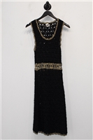 Black & Gold Missoni - M Fit & Flare Dress, size 6