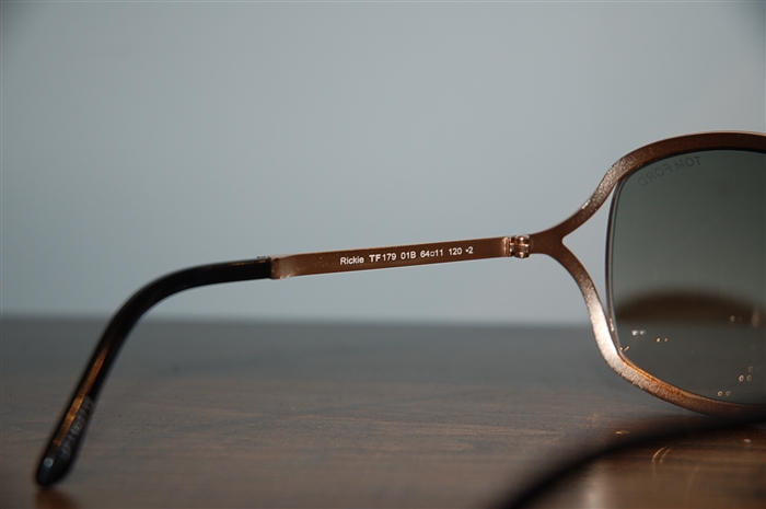 Black & Gold Tom Ford Sunglasses, size O/S