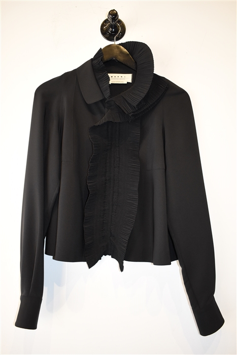 Basic Black Marni Button Blouse, size 6