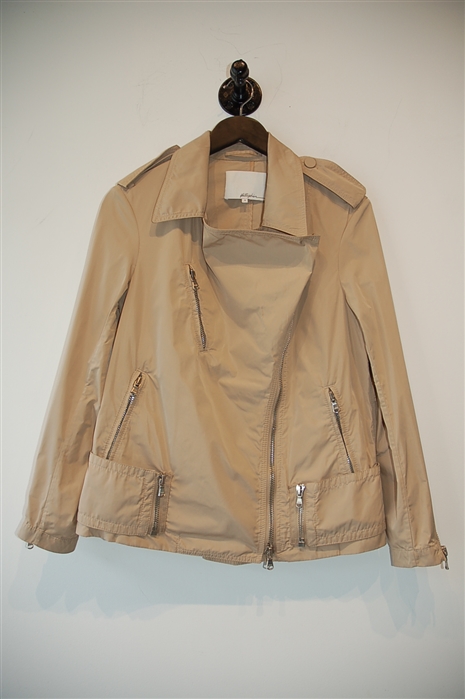 Beige 3.1 Phillip Lim Zippered Jacket, size 0