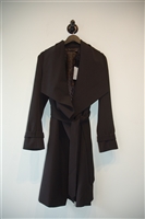 Basic Black Diane von Furstenberg Wrap Coat, size XS