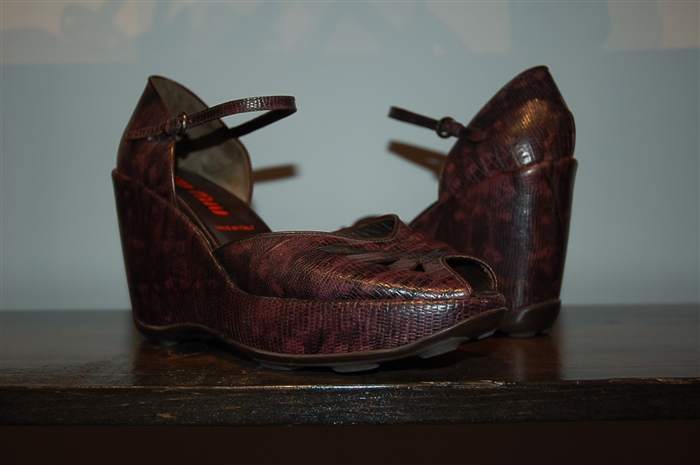 Lizard Miu Miu Wedge, size 10