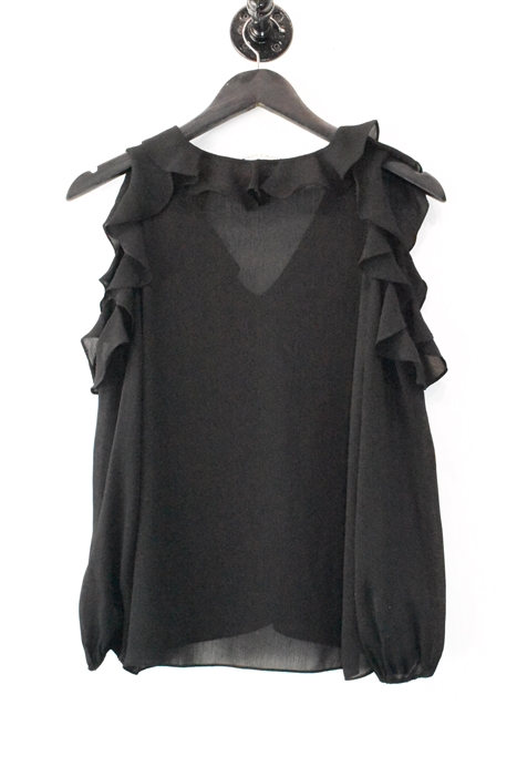 Basic Black Alice + Olivia Cold-Shoulder Top, size XS