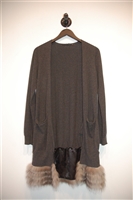 Dark Ash Seventy Long Cardigan, size 6