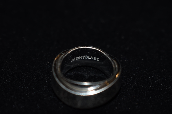 Sterling Silver Montblanc Ring, size O/S