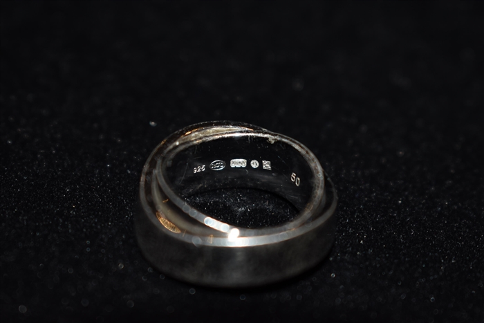 Sterling Silver Montblanc Ring, size O/S
