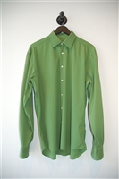 Leaf Green Prada Button Shirt, size L