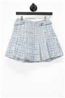 Blue Tweed Maje Skort, size S