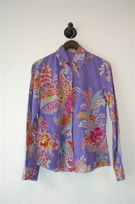 Floral Etro Shirt, size 8