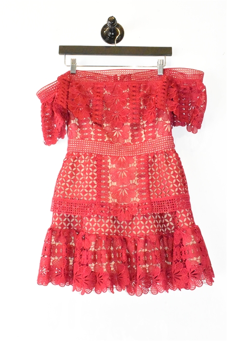 Scarlet Self Portrait Mini Dress, size 6