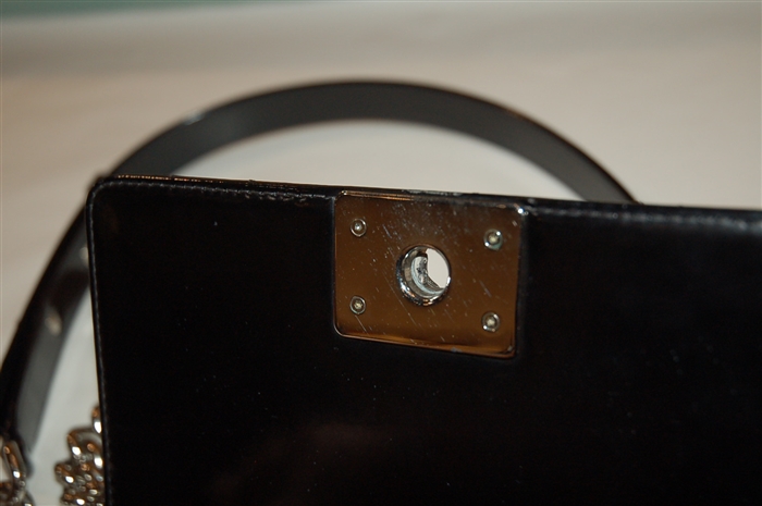 Black Leather Chanel Cross-Body, size S