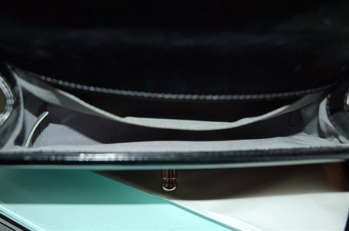 Black Leather Chanel Cross-Body, size S