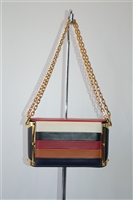 Striped Valentino Shoulder Bag, size S
