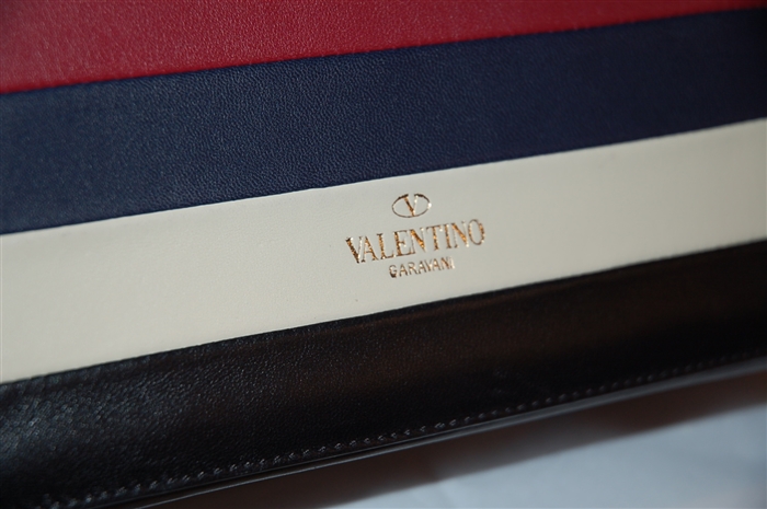 Striped Valentino Shoulder Bag, size S
