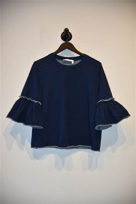 Dark Cobalt See by Chloe Pullover, size L