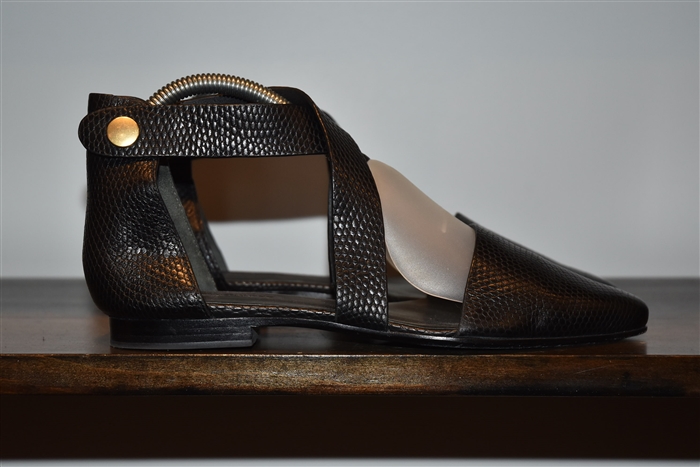 Black Leather Alexander Wang Flats, size 8