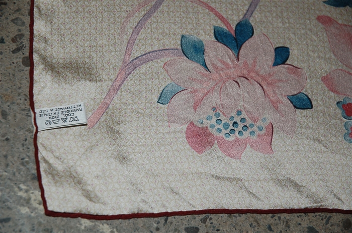Floral Nina Ricci Silk Scarf, size O/S