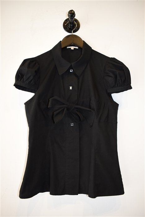 Basic Black Kenzo Short-Sleeved Shirt, size 6