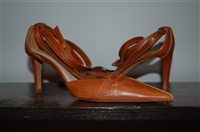 Aged Leather Saint Laurent Heels, size 8