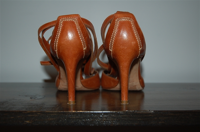 Aged Leather Saint Laurent Heels, size 8