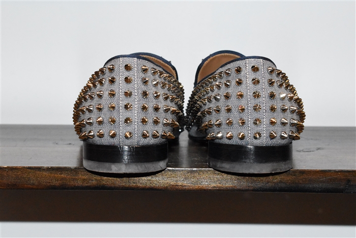 Denim Blue Christian Louboutin Slipper, size 10