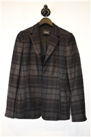 Gray Tartan Akris Blazer, size 6