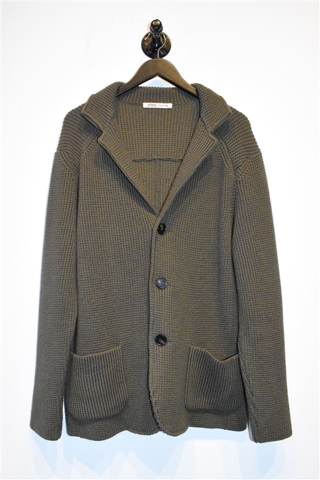 Olive Maurizio Baldassari Cardigan, size XL