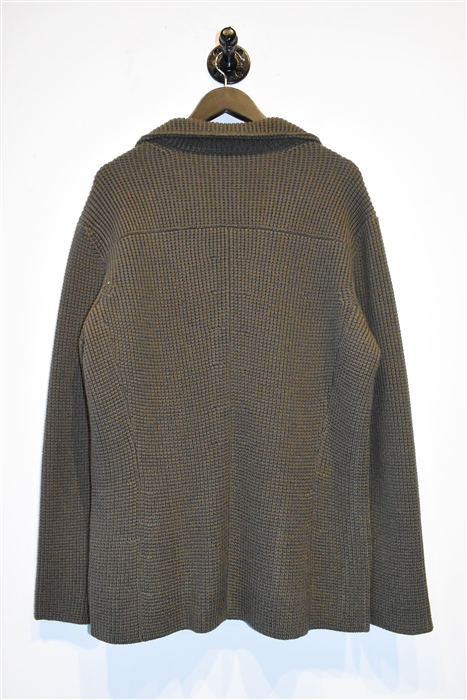 Olive Maurizio Baldassari Cardigan, size XL