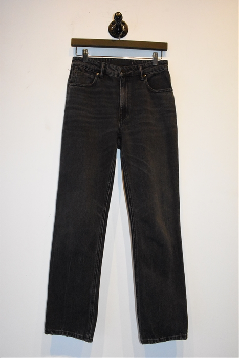 Faded Black Alexander Wang Straight Leg Jean, size 26
