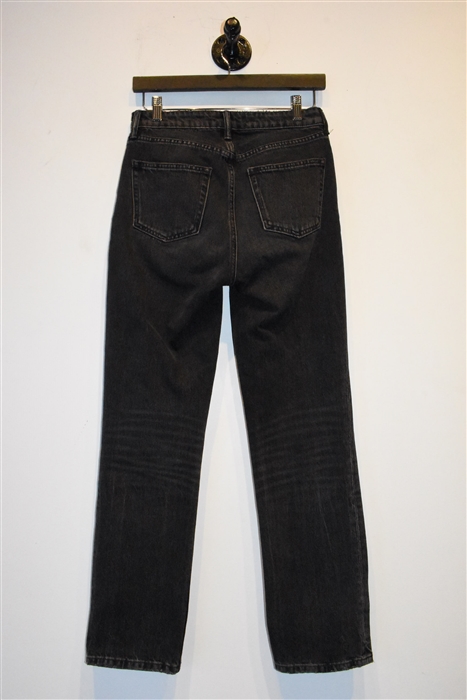 Faded Black Alexander Wang Straight Leg Jean, size 26