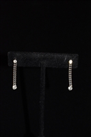 Rhodium Nina Ricci - Vintage Earrings, size O/S