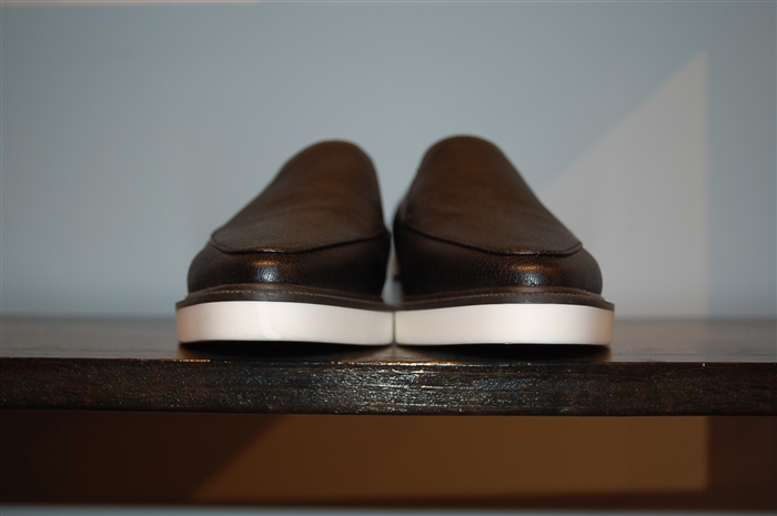 Black Leather Max Mara Slip-On Sneaker, size 8