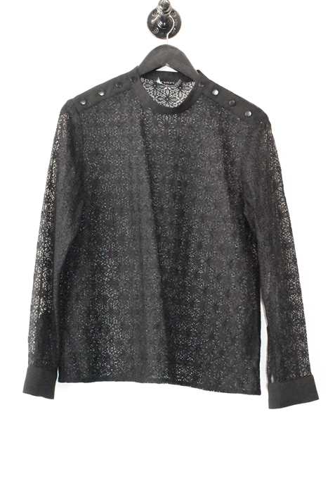 Basic Black The Kooples Lace Top, size M