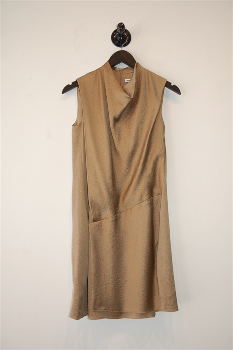 Bronze Helmut Lang Shift Dress, size 0