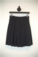 Basic Black Alexander McQueen Pleated Skirt, size 4