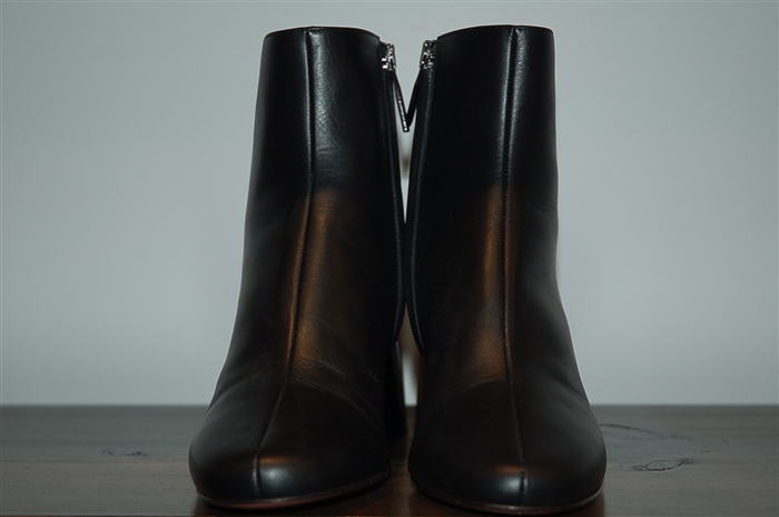 Black Leather Sportmax Ankle Boots, size 5