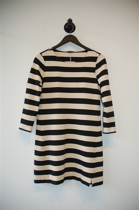Black & Cream Theory Sheath Dress, size M