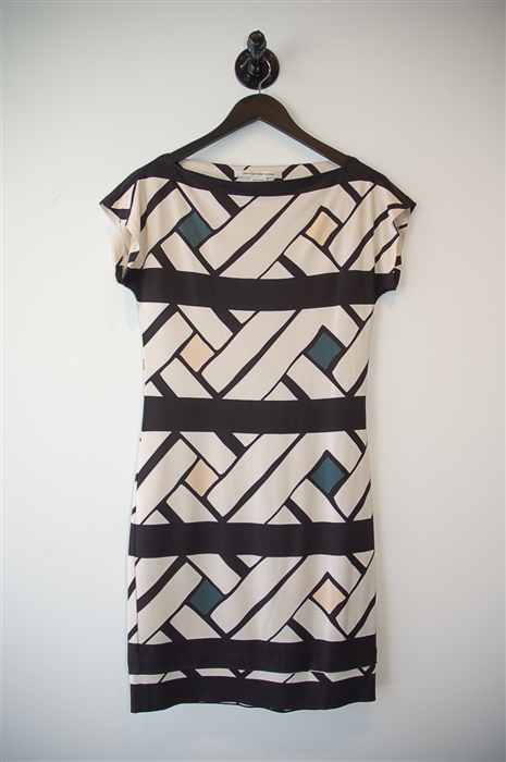Geometric Diane von Furstenberg Shift Dress, size 2