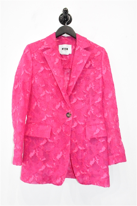Hot Pink MSGM Blazer, size 2