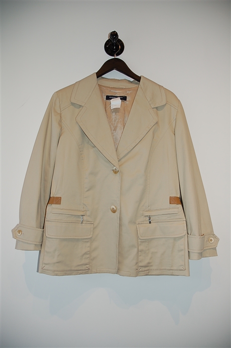 Light Khaki Marina Rinaldi Blazer Jacket, size XL