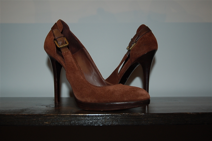Brown Suede Ralph Lauren - Purple Label Pumps, size 7