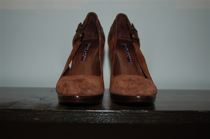 Brown Suede Ralph Lauren - Purple Label Pumps, size 7