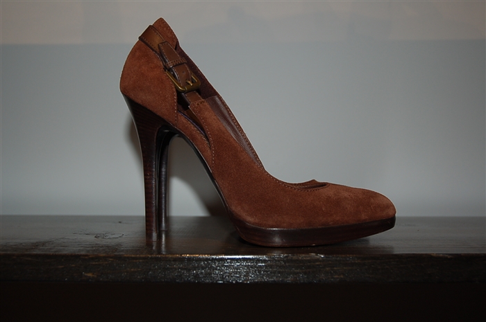Brown Suede Ralph Lauren - Purple Label Pumps, size 7