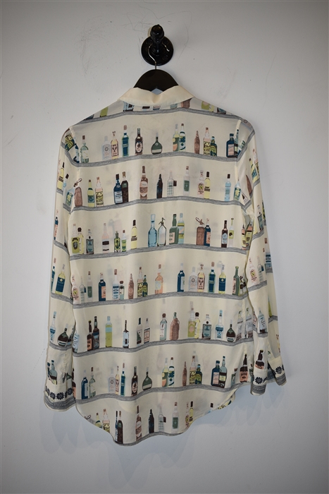 Print Equipment Silk Shirt, size XS