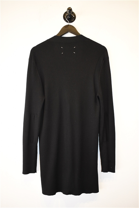 Basic Black Maison Margiela Long Cardigan, size S