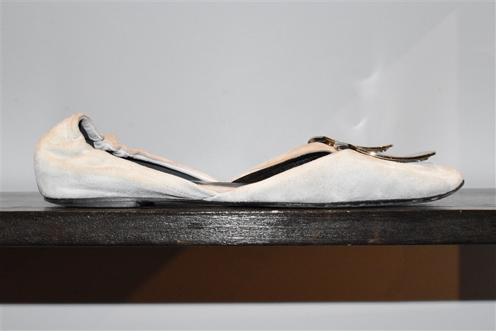 Soft Gray Roger Vivier Ballet Flats, size 7.5