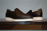 Black Leather Max Mara Slip-On Sneaker, size 6
