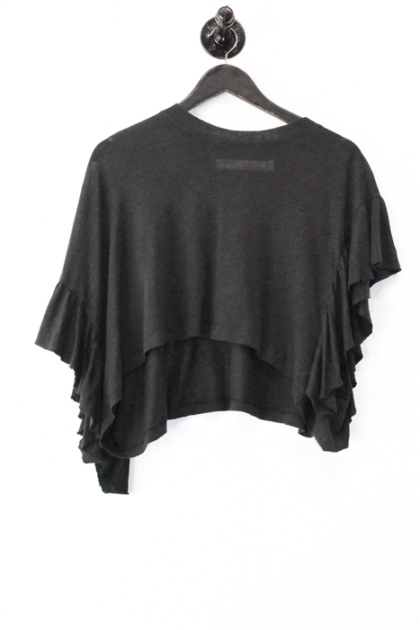 Charcoal Iro Cropped Top, size S