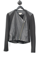 Black Leather Helmut Lang Leather Jacket, size XS