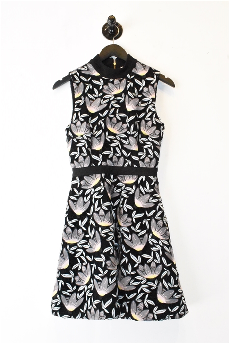 Floral Self Portrait A-Line Dress, size 4